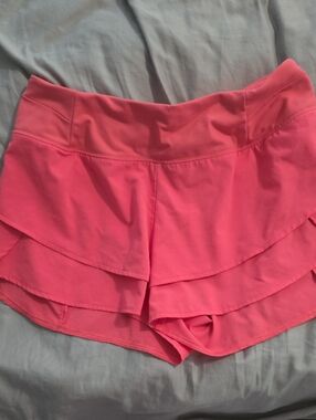 Calia Pink Layered Active Shorts